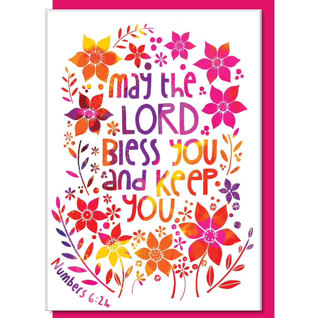 May the Lord Bless You Greetings Card