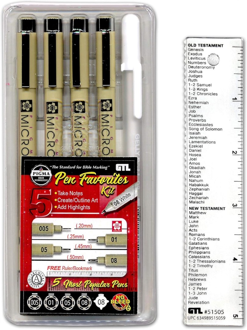 Pigma Pen Favourites Kit (5 piece)