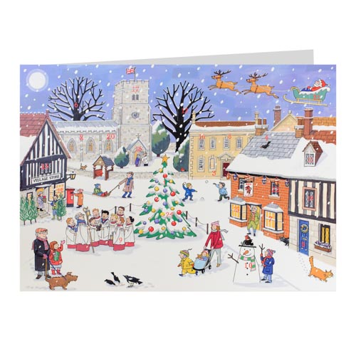Advent Calendar Card Christmas in the Village