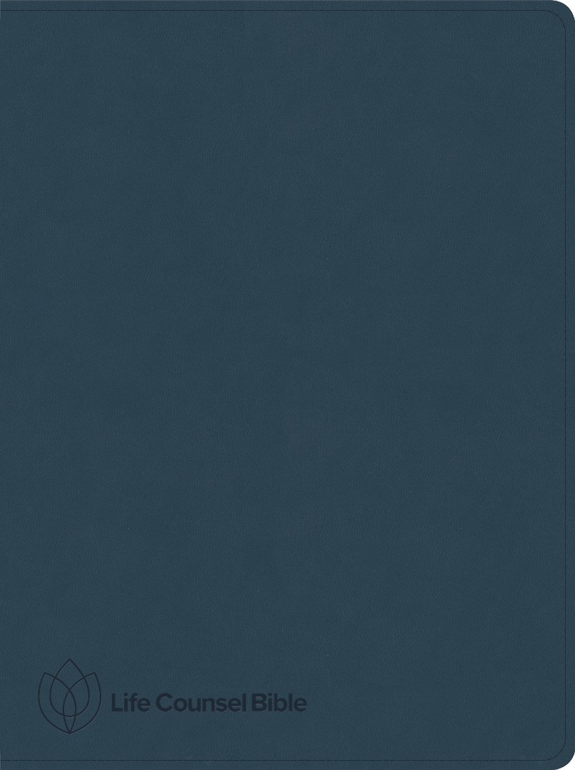 CSB Life Counsel Bible, Slate Blue LeatherTouch