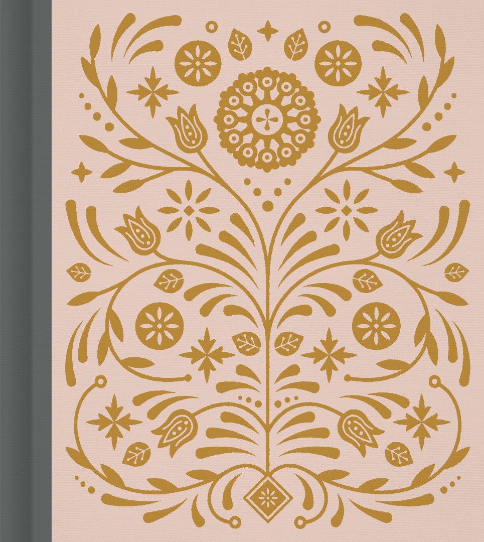 ESV Journaling Study Bible, Blush/Ochre, Floral Design