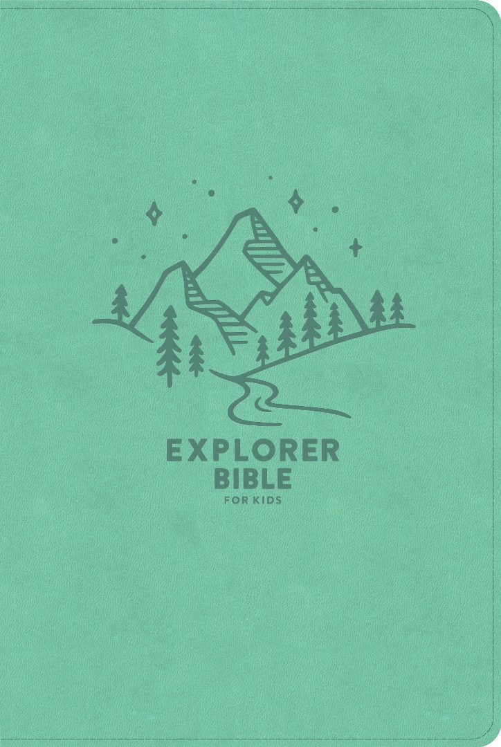 CSB Explorer Bible For Kids, Light Teal Mountains