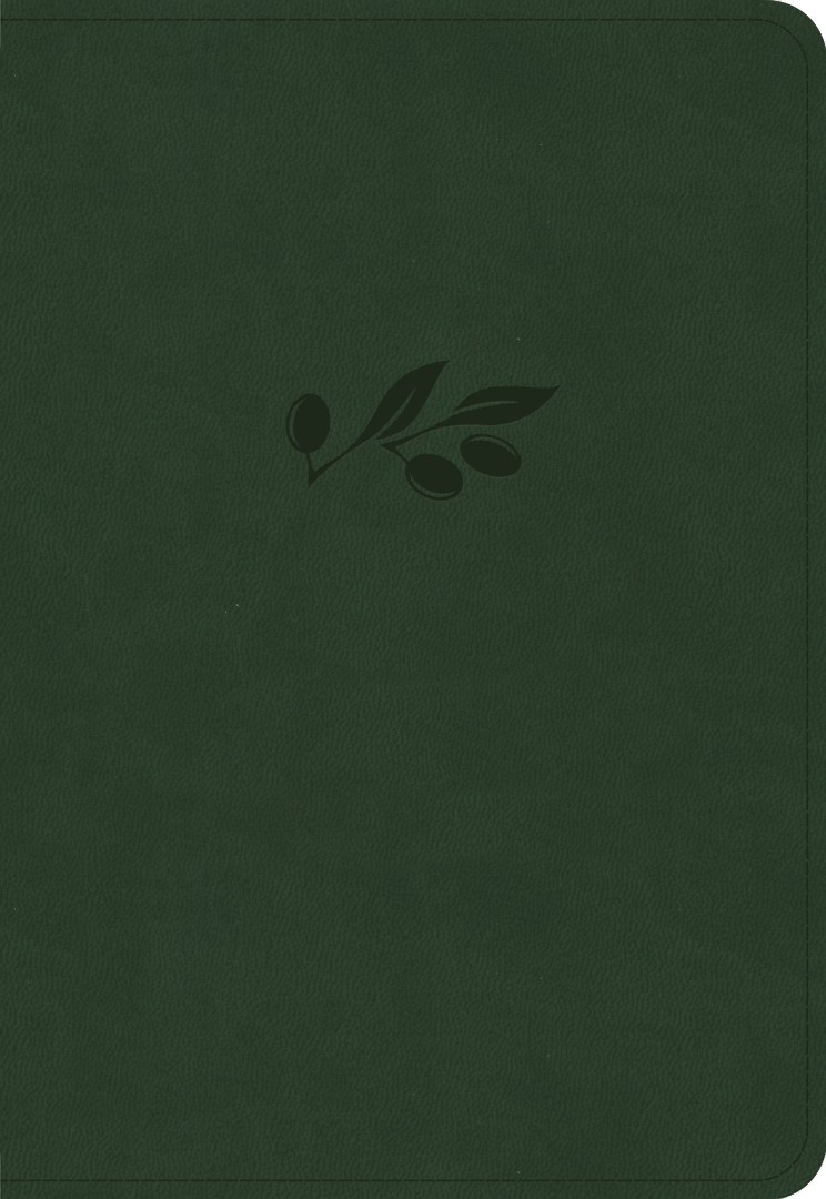KJV Large Print Compact Reference Bible, Olive Leathertouch