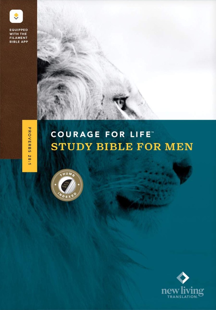 NLT Courage for Life Study Bible for Men, Filament Edition