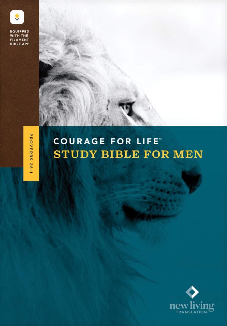 NLT Courage for Life Study Bible for Men, Filament Edition