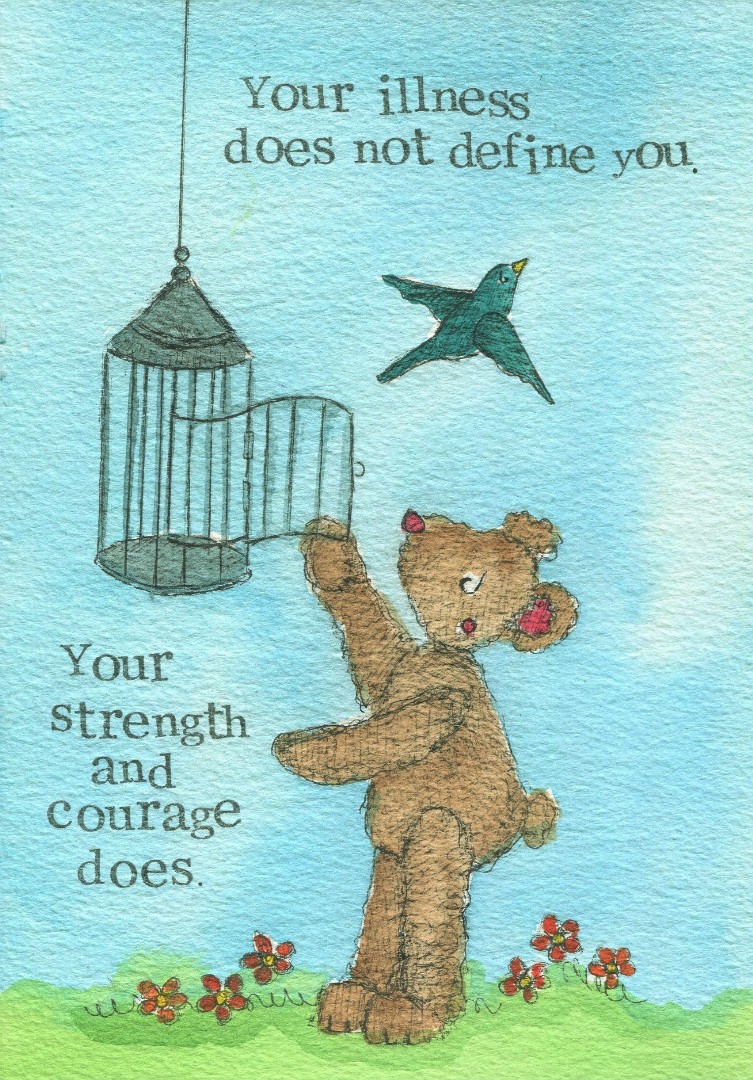 Get Well Soon Card Strength and Courage Single Card