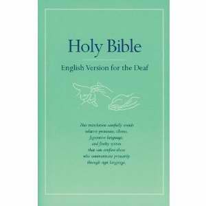 Holy Bible English Version For The Deaf