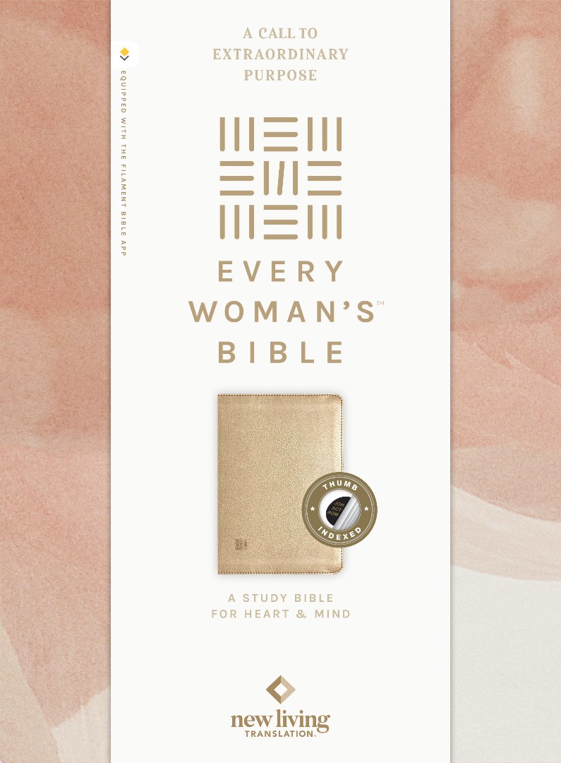 NLT Every Woman’s Bible, Filament Edition, Gold, Indexed