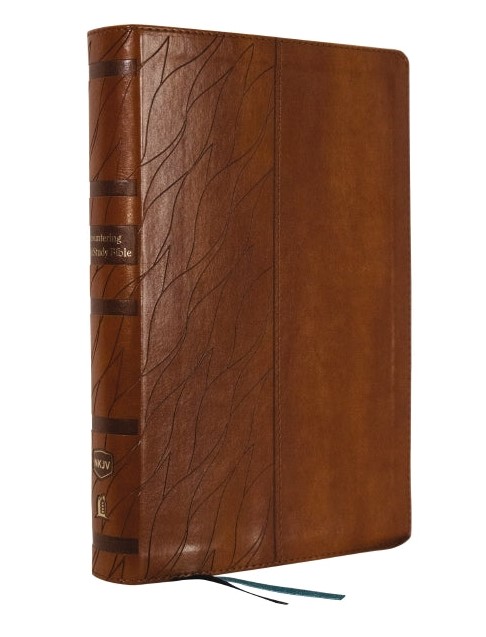 NKJV Encountering God Study Bible, Brown, Indexed