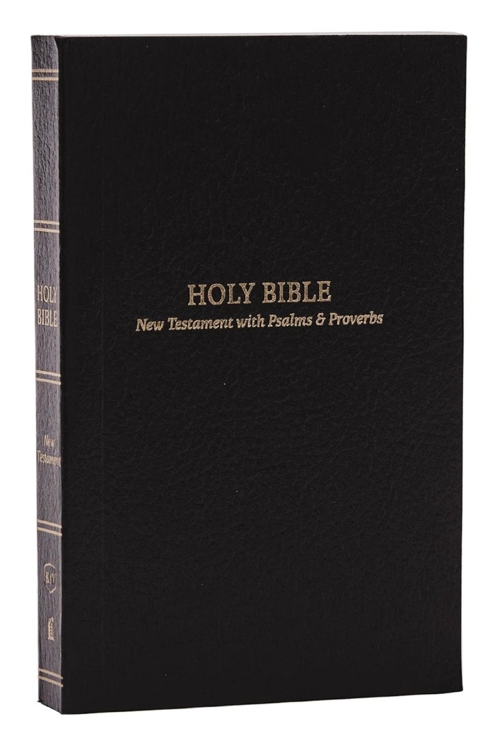 KJV Pocket New Testament With Psalms & Proverbs Black