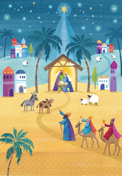 Compassion Charity Christmas Cards: Follow The Star (10pk)