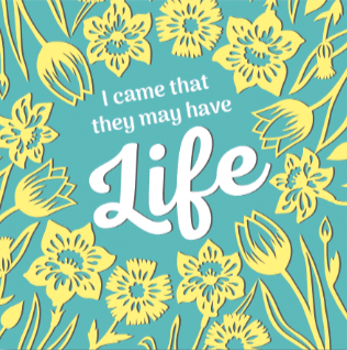 Compassion Charity Easter Cards: Paper-Cut Wreath (5 pack)