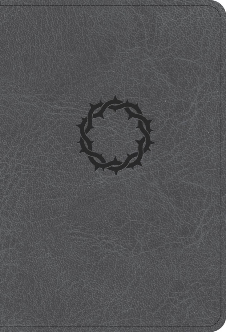 NASB Large Print Compact Reference Bible, Charcoal