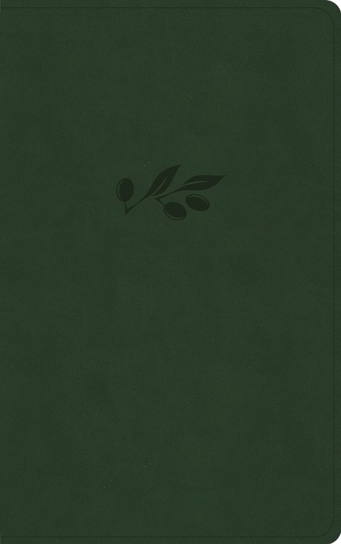 NASB Single-Column Personal Size Bible, Olive Leathertouch