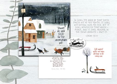 Thanks Be Unto God For His Unspeakable Gift - Christmas Card