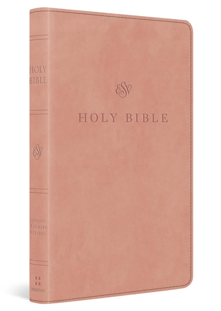 ESV Premium Church Bible, Large Print, Blush Rose