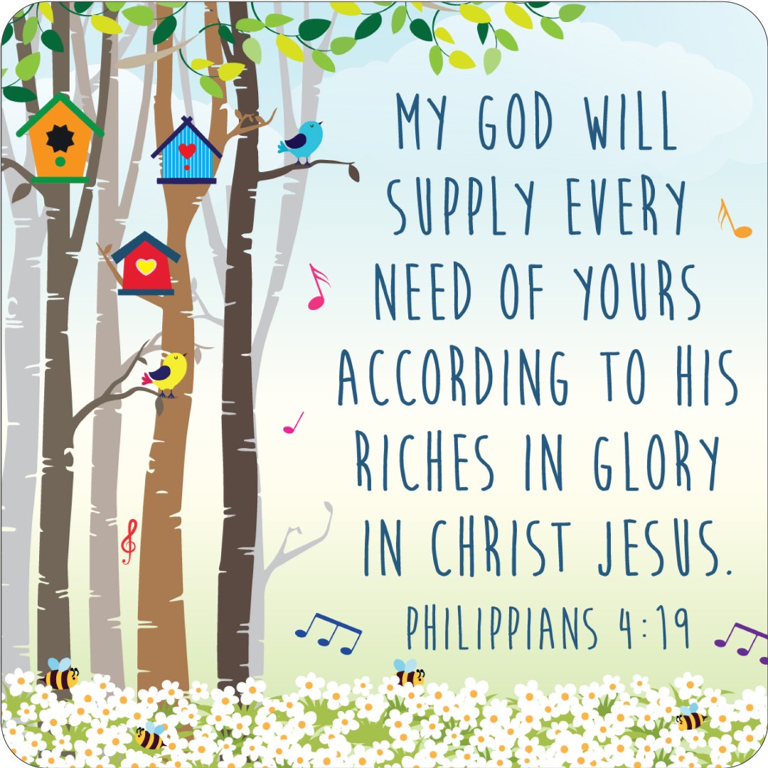 God Will Supply Coaster