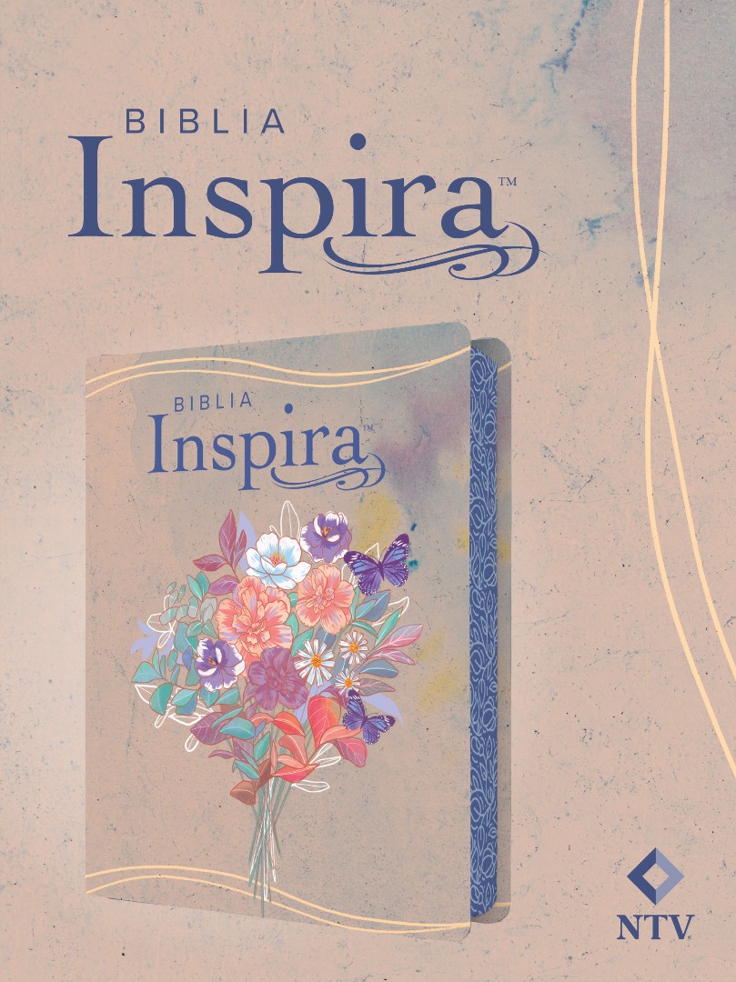 Biblia Inspira NTV Con Filament, Sentipiel, Acuarela Rosa