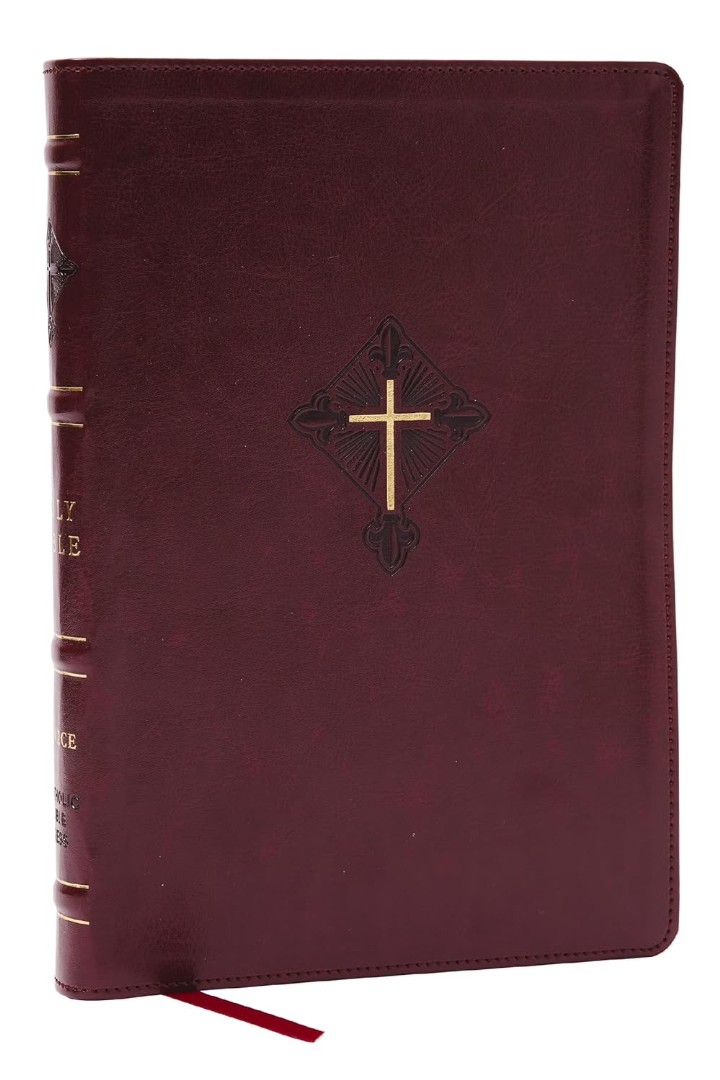 RSV2CE Thinline Large Print Catholic Bible, Crimson