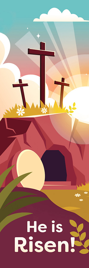 He is Risen! Kids Easter Bookmark (pack of 25)