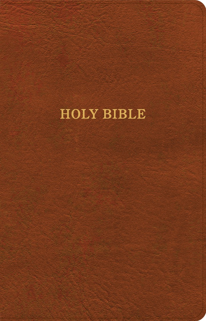 KJV Thinline Bible, Burnt Sienna Leathertouch