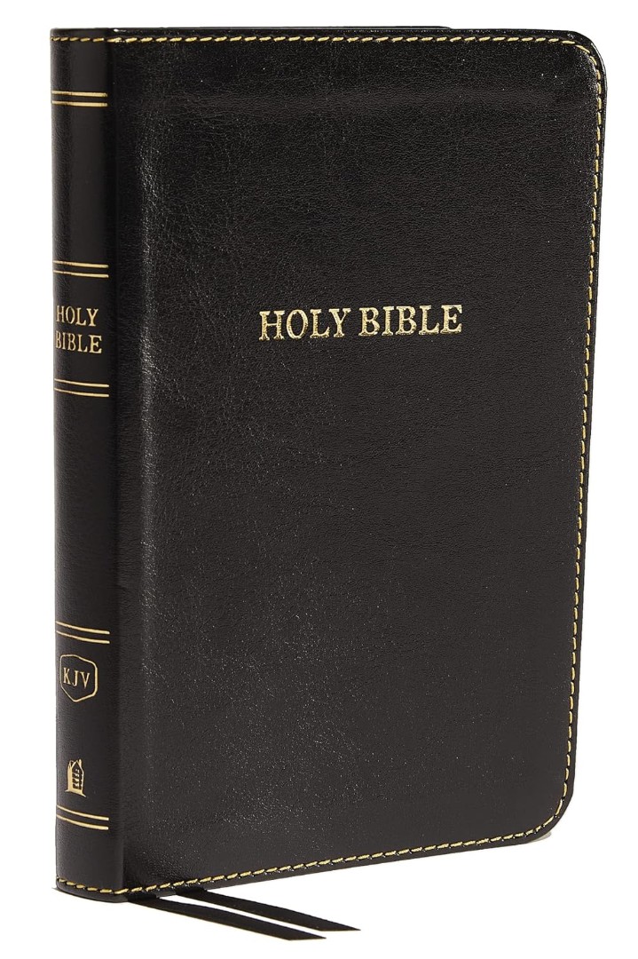 KJV Holy Bible: Compact Thinline, Black, Red Letter