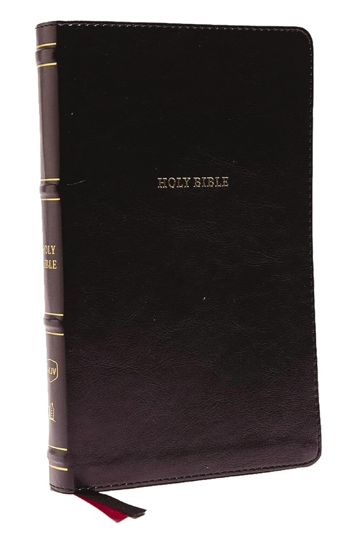 NKJV Thinline Bible, Black, Thumb Indexed, Red Letter