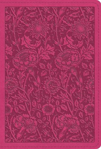 ESV Large Print Compact Bible, Red Letter, Berry