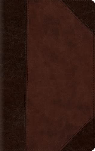 ESV Large Print Compact Bible, Red Letter, Brown/Walnut