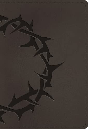 ESV Large Print Compact Bible, Red Letter, Charcoal