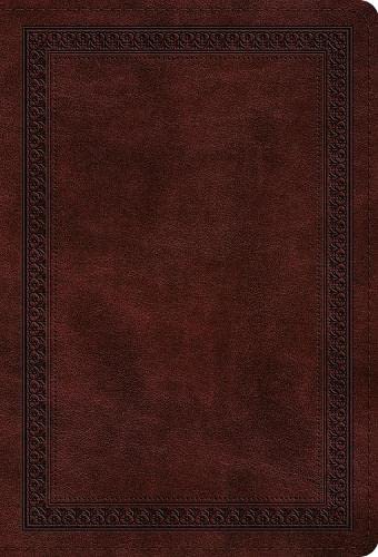 ESV Large Print Compact Bible, Red Letter, Mahogany