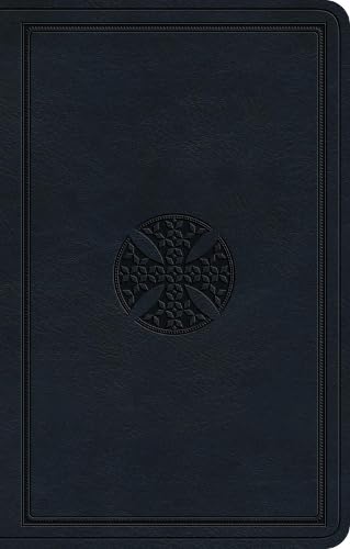 ESV Premium Gift Bible, Navy, Mosaic Cross Design