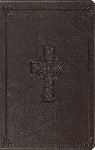 ESV Value Thinline Bible, Charcoal, Celtic Cross Design
