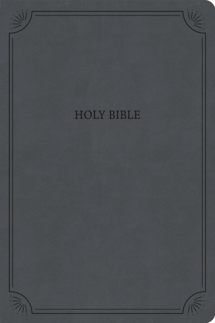 NASB Large Print Thinline Bible, Value Edition, Charcoal
