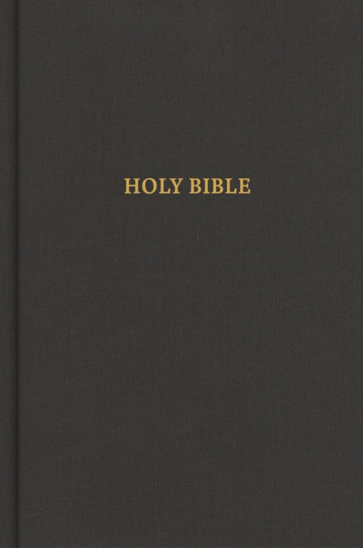 CSB Grace Bible, Charcoal Cloth Over Board