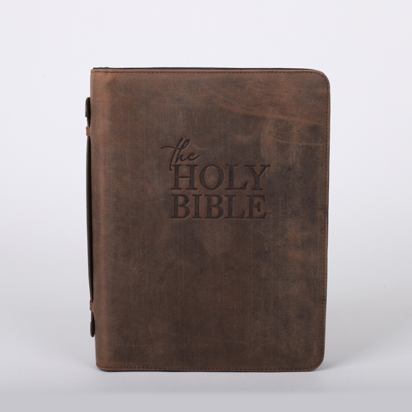 Bible Cover Holy Bible Buffalo Leather XLarge
