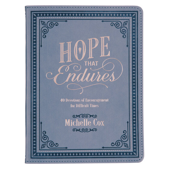 Hope That Endures Blue Faux Leather Devotional