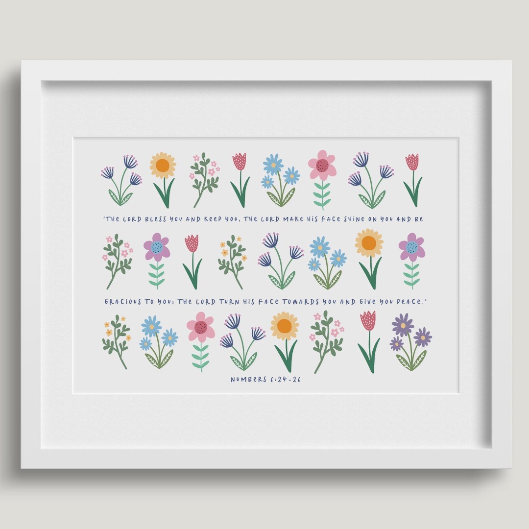 The Lord Bless You (Spring Version) - A4 Print