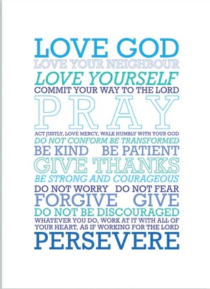 Love God (Blue Mix) By Preditos - A4 Print