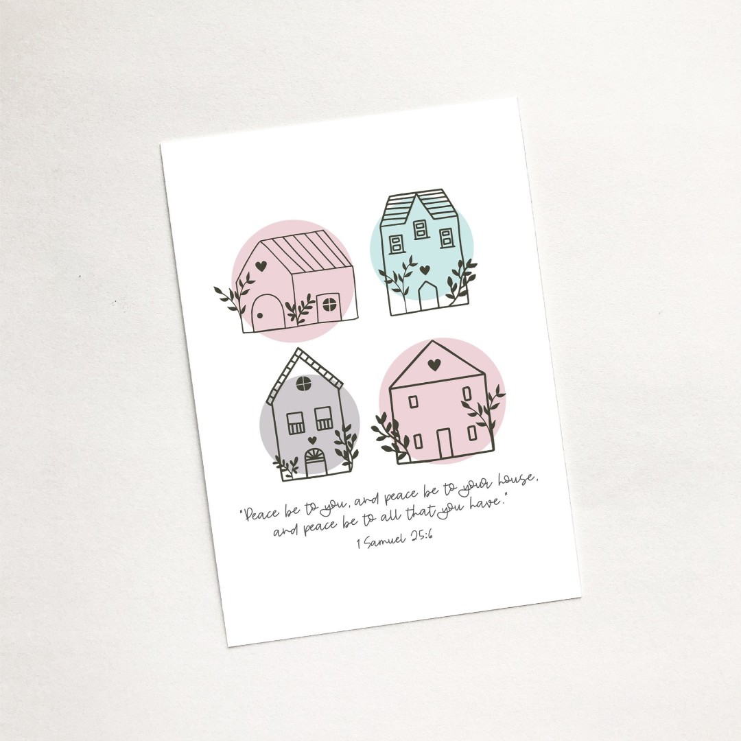 Peace Be To Your House (Scandi Home) A7 Magnet