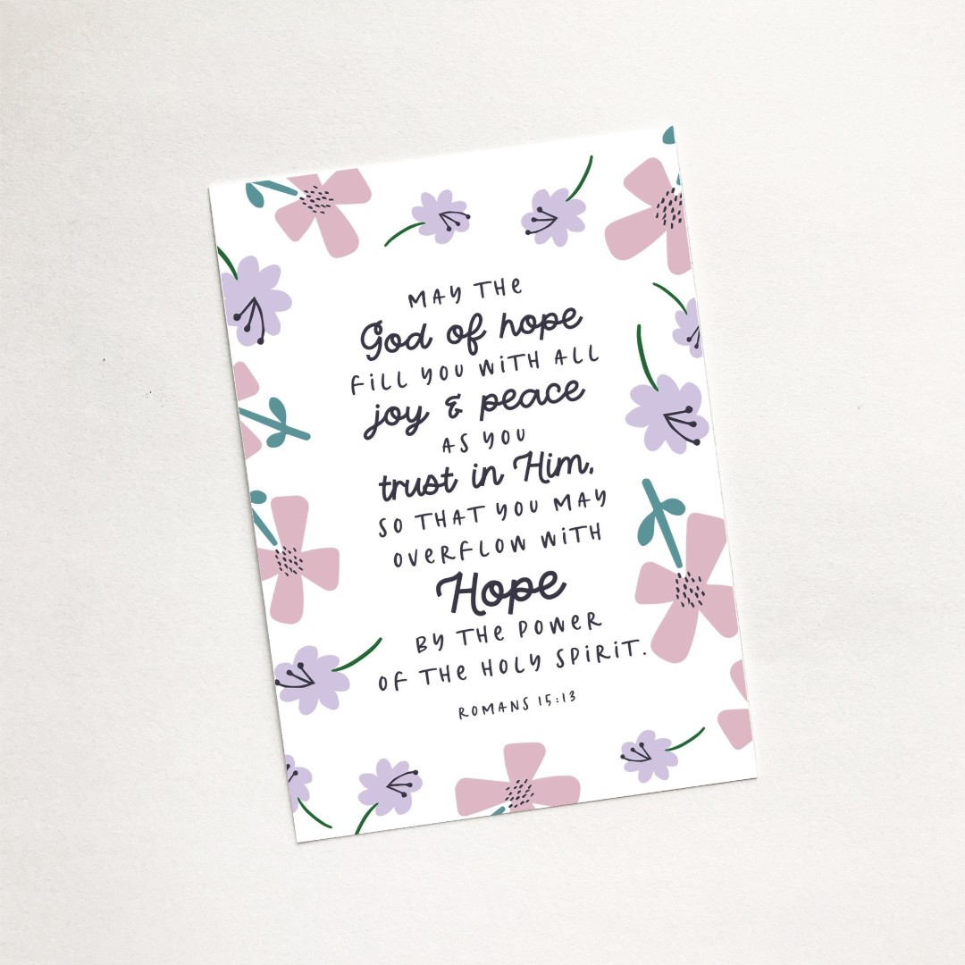 May The God Of Hope (Petals) A7 Magnet