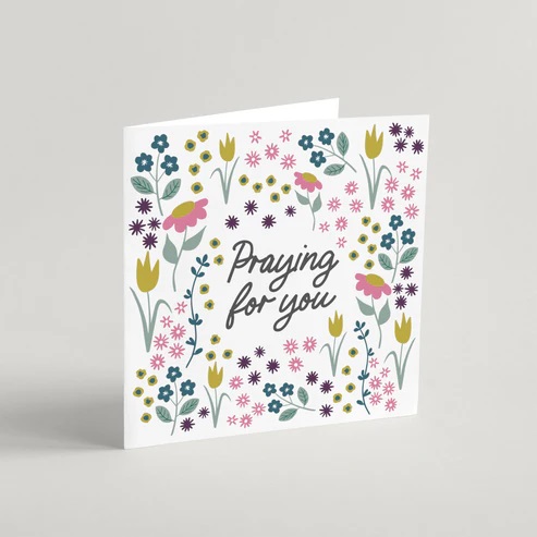 Praying For You Greeting Card And Envelope