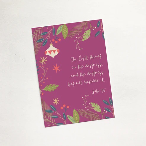 The Light Shines Christmas Mini Card