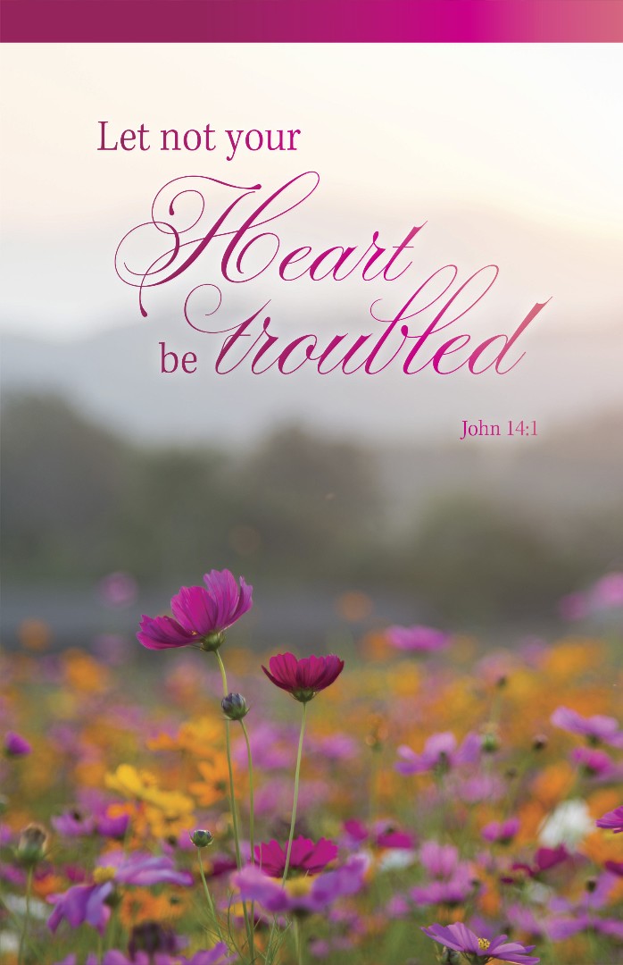 Funeral Bulletin: Let Not (Pack of 100)