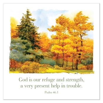God is Our Refuge Greeting Cards (pack of 6)
