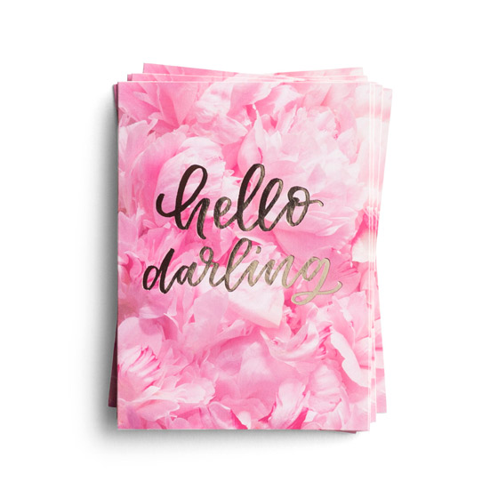 Hello Darling - 10 Premium Note Cards