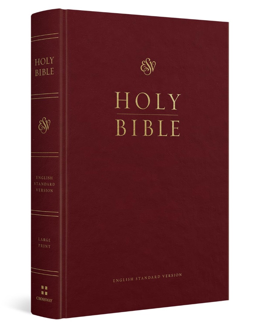 ESV Pew and Worship Bible, Large Print, Hardcover, Burgundy