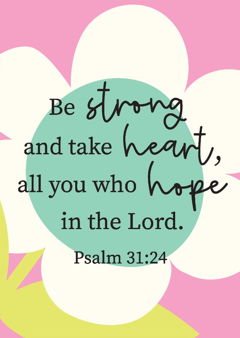 Be Strong Postcard - Pack Of 12