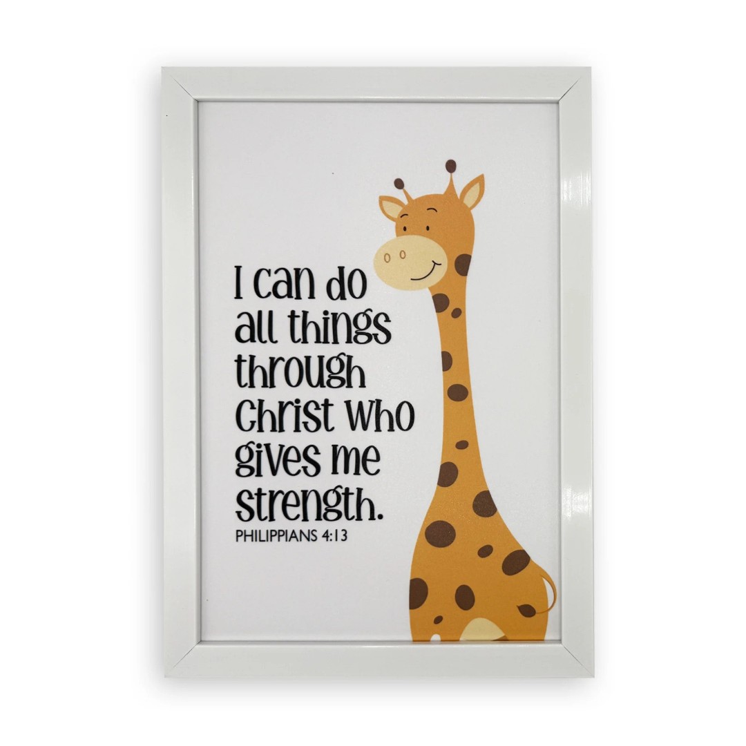 Rectangular Wall Frame – I Can Do All Things Through Christ