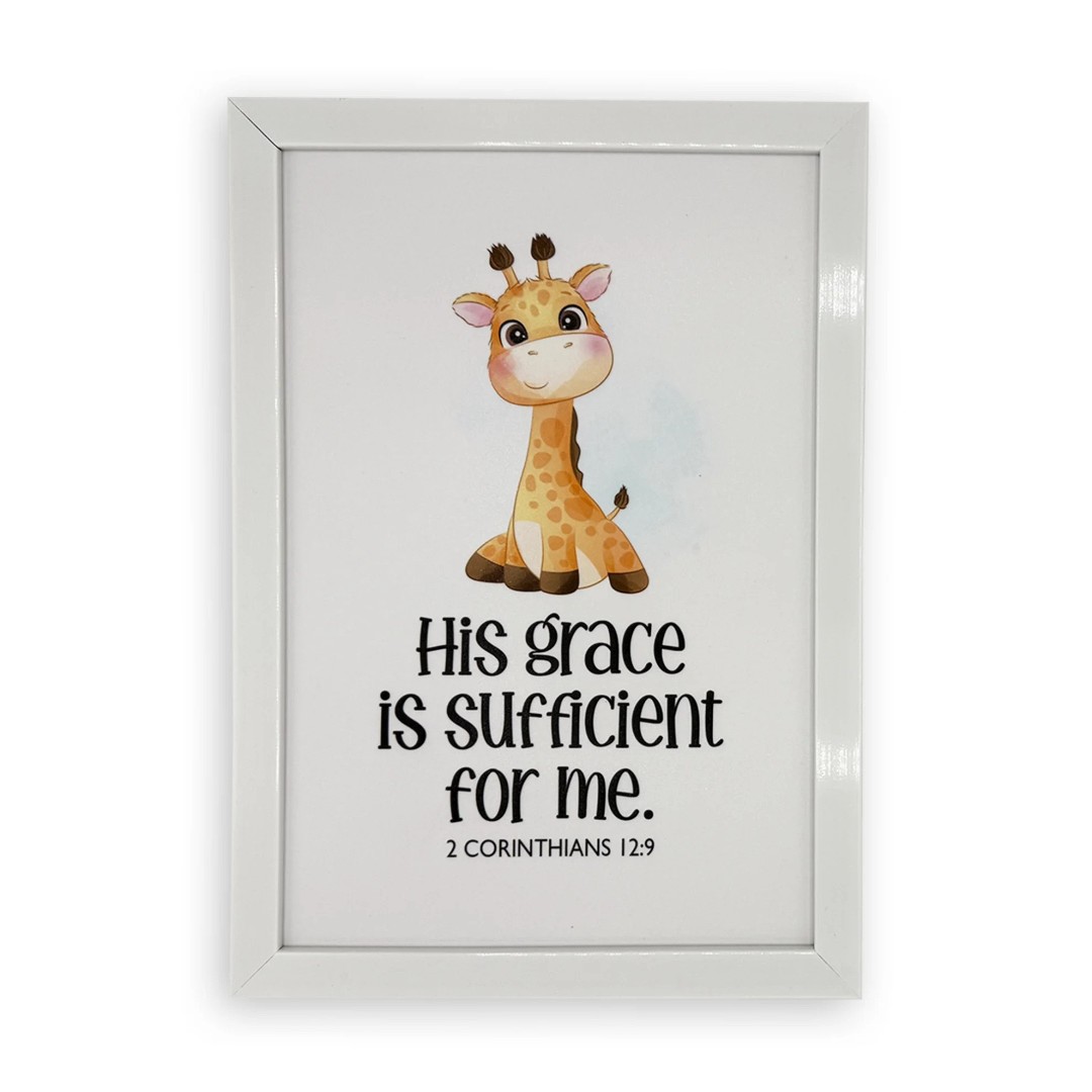 Rectangular Wall Frame – His Grace Is Sufficient For Me